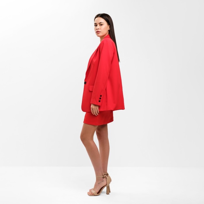 Пиджак женский однобортный MIST р. 48, красный Пиджак женский однобортный MIST р. 48, красный