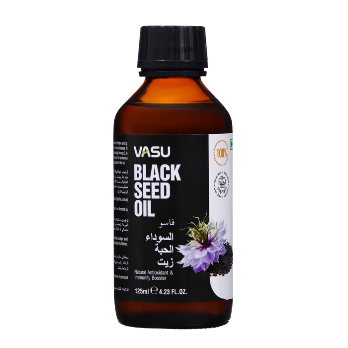 Масло чёрного тмина Васу, холодного отжима, 125 мл