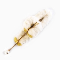 Краб для волос пушистый &laquo;Мечтай&raquo; с подвеской, 3 х 12 см