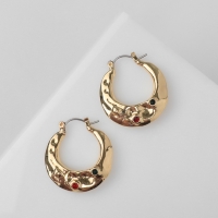 Серьги со стразами &laquo;Блеск вечера&raquo; граница, цвет белый в золоте