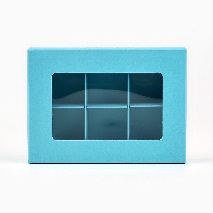 Коробка складная под 6 конфет «Тиффани», 13,5 х 9,8 х 3,8 см Коробка складная под 6 конфет «Тиффани», 13,5 х 9,8 х 3,8 см