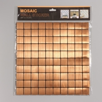 Панель самоклеящаяся 30*30см мягкая, клетка медь Панель самоклеящаяся 30*30см мягкая, клетка медь