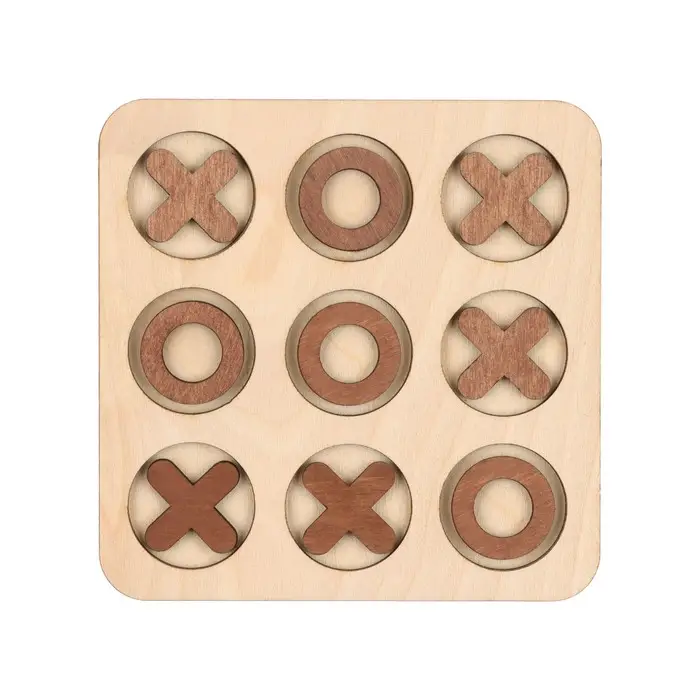 Крестики нолики деревянные, настольная игра для детей, 2 игрока