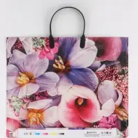 Пакет "Ванда", полиэтиленовый с пластиковой ручкой, 38 х 34 + 3 см, 90 мкм