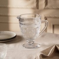 Кувшин для воды стеклянный SL Home &laquo;Ларго&raquo;, 1,1 л, 14&times;20 см, цвет прозрачный