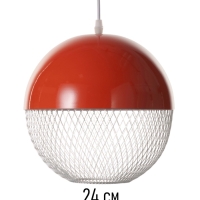 Светильник Lina 1х40Вт Е27 алый  26х26х32см