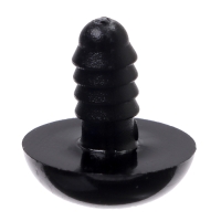 Глаза винтовые с заглушками, набор 20 шт., размер 1 шт. &mdash; 1,6 см, цвет чёрный