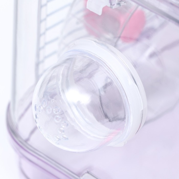 Клетка для грызунов с наполнением, 32 х 21 х 25 см, розовая Клетка для грызунов с наполнением, 32 х 21 х 25 см, розовая