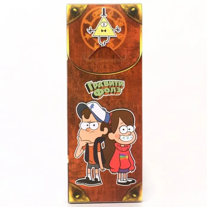 Пенал-футляр пластиковый, 75&times;195&times;25 мм, сборный, &laquo;Гравити Фолз&raquo;