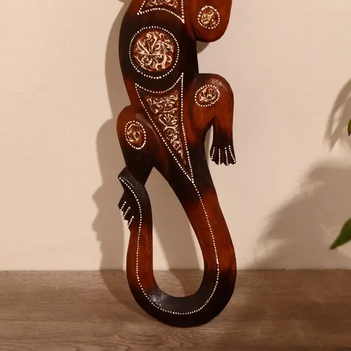 Панно &laquo;Геккон&raquo;, 50&times;12&times;1 см, дерево