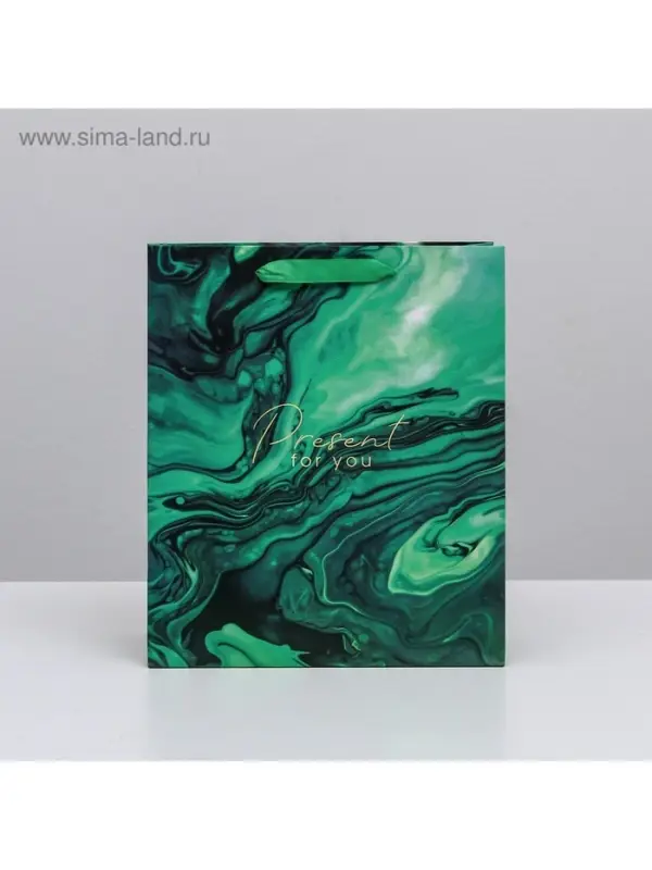 Пакет подарочный ламинированный, упаковка, Present for you, ML 23 х 27 х 11.5 см