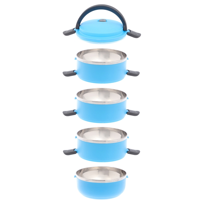 Ланч-бокс "Доляна", 2 л, сохраняет тепло 3 ч, 14 х 26 см,  синий