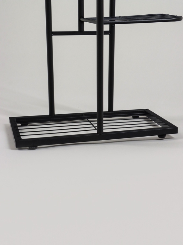 Подставка для цветов Greengo, 7 полок, 43 &times; 22 &times; 126 см, напольная, металл, чёрная