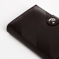 Портмоне мужское на магните, 3 в 1, для купюр, автодокументов и паспорта, цвет коричневый