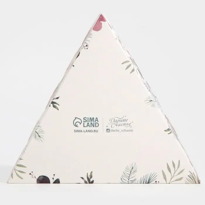 Коробка для кондитерских изделий с пластиковой крышкой &laquo;Акварель&raquo;, 18 х 18 х 4 см