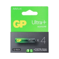 Батарейка алкалиновая GP Ultra Plus Alkaline G-tech, AAA, LR03-4BL, 1.5В, блистер, 4 шт. Батарейка алкалиновая GP Ultra Plus Alkaline G-tech, AAA, LR03-4BL, 1.5В, блистер, 4 шт.