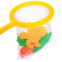 Рыбалка &laquo;Волна приключений&raquo; в корзине: 1 удочка, 1 сачок, 20 рыбок, МИКС