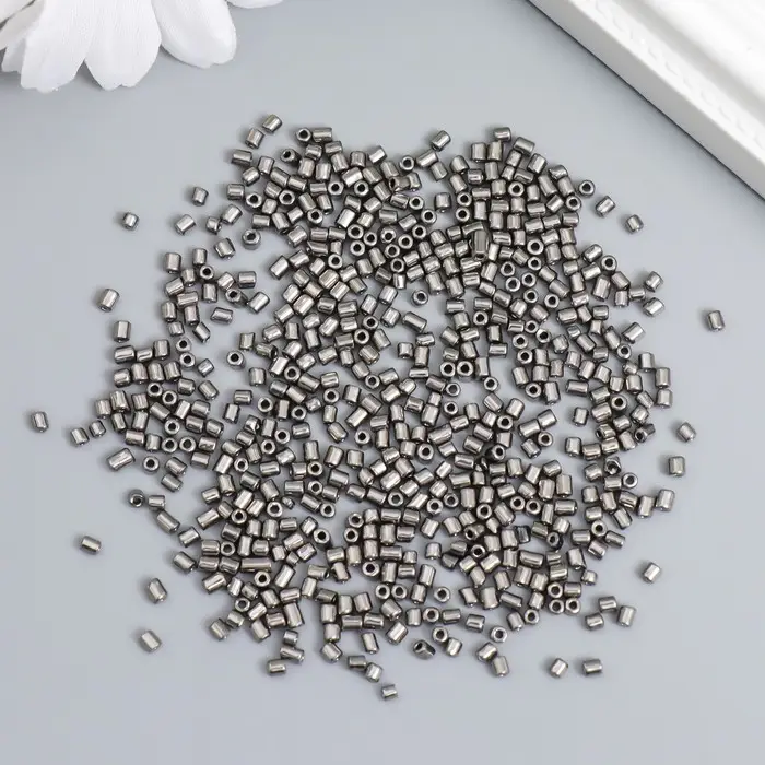 Бисер стекло 12/0 "Цилиндр. Металлик" 10 гр