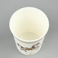 Стакан бумажный "Лошадь, карусель" , белый 18 см (250 мл)