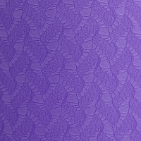 Коврик для фитнеса и йоги ONLYTOP, 183x61x 0,8 см, цвет фиолетовый/темно-фиолетовый