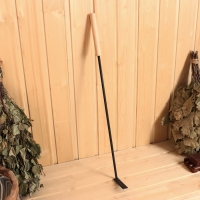 Кочерга металлическая с деревянной ручкой, длина 60 см Кочерга металлическая с деревянной ручкой, длина 60 см