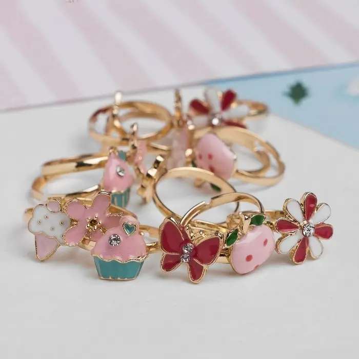 Кольцо детское &laquo;Выбражулька&raquo; лето, форма МИКС, цвет МИКС, безразмерное