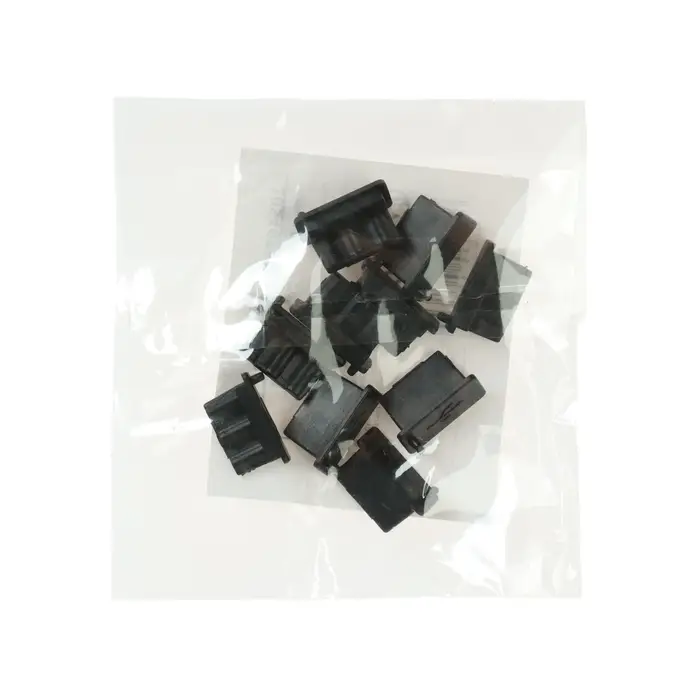 Заглушка USB, пластик, чёрный, набор 10 шт