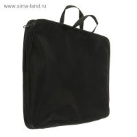 Папка для чертежей и рисунков А3, 475 х 345 х 45 мм, с ручками, текстильная, Стандарт ПМД 3-01, чёрная