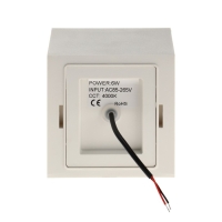 Светильник фасадный &laquo;Куб&raquo;, FSD-062, 6 Вт, 4000К, регулир. луч, IP65, 220 В, пластик, белый   1008423