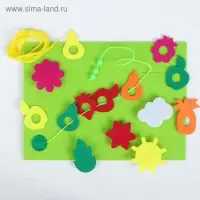 Коврик из фетра развивающий &laquo;Накорми гусеницу&raquo;