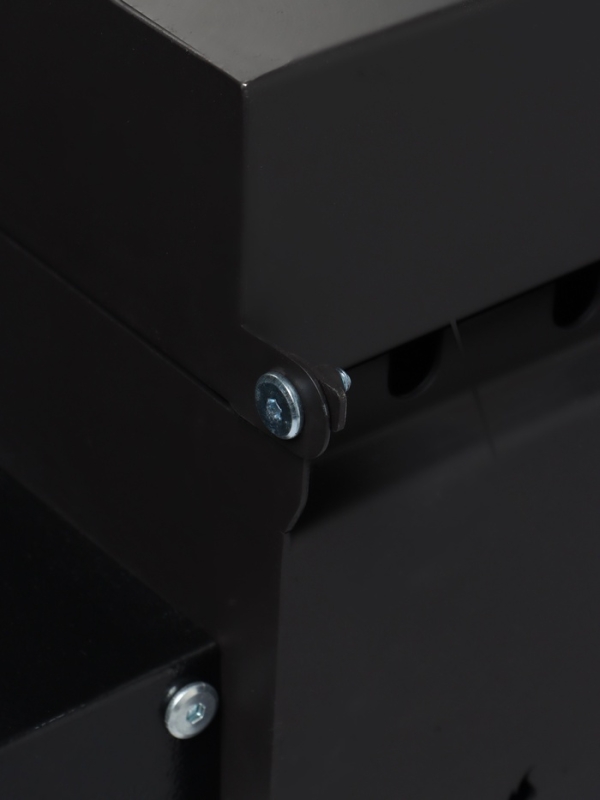 Мангал GrilMe MAX, 35 х 115 х 83 см, сталь 2 мм, термометр, 2 полки, колёса