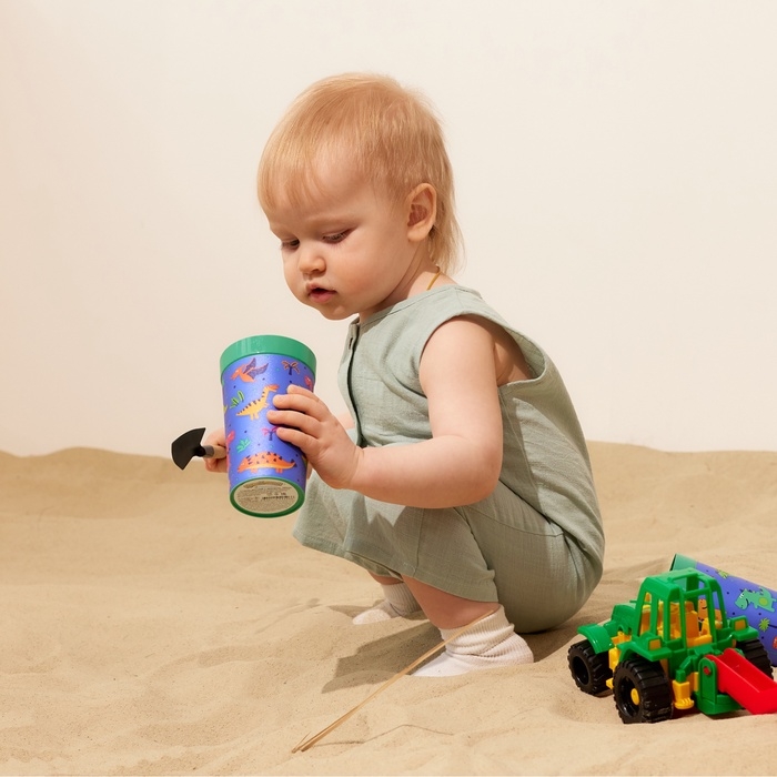 Комбинезон детский без рукавов MINAKU, цвет серо-зеленый, рост 80-86 см