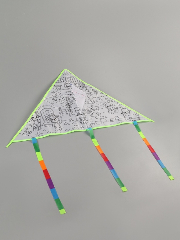 Funny toys Воздушный змей - раскраска, зверятки, 80 см