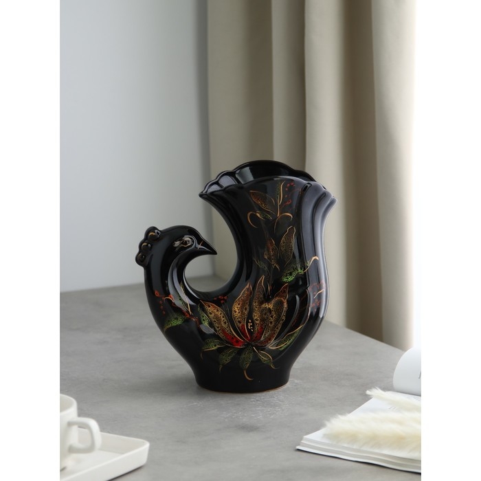 Ваза керамическая &laquo;Голубь&raquo;, настольная, 25 см, микс