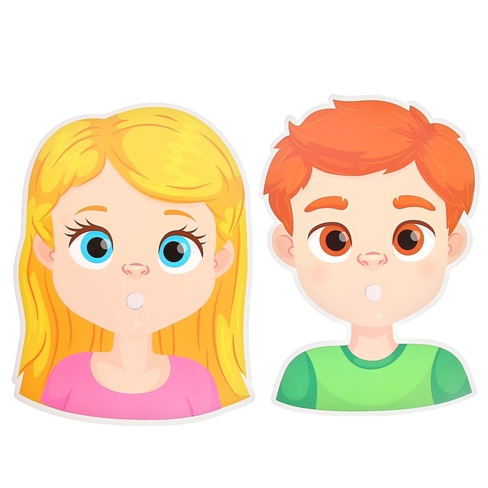 Логопедический набор &laquo;Повторяй за мной&raquo;, артикуляционная гимнастика, на липучках