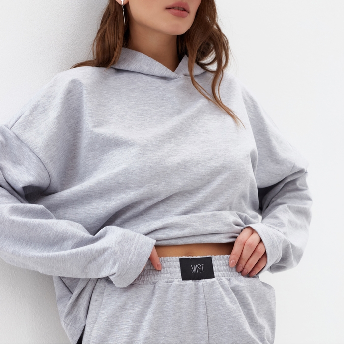 Спортивный костюм женский (толстовка и брюки) MIST, размер 48-50, цвет серый Спортивный костюм женский (толстовка и брюки) MIST, размер 48-50, цвет серый