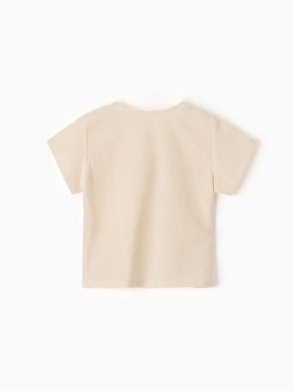 Футболка детская MINAKU, рост 86-92 см, бежевая Футболка детская MINAKU, рост 86-92 см, бежевая