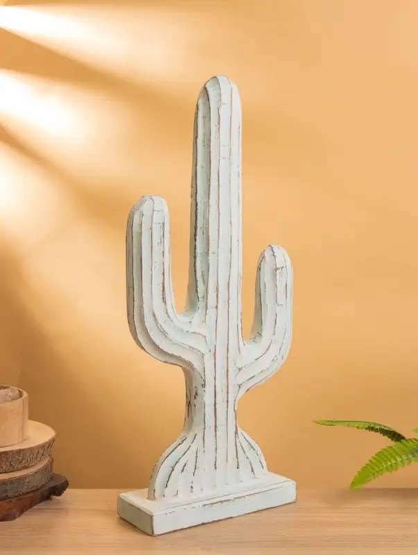 Сувенир &laquo;Кактус&raquo;, 24&times;9&times;54 см, дерево, голубой