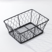 Фруктовница Доляна &laquo;Лола&raquo;, 20&times;15&times;8 см, цвет чёрный