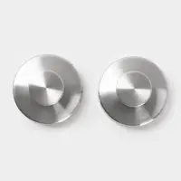 Набор крючков металлических на вакуумной присоске 2 шт, цвет хром