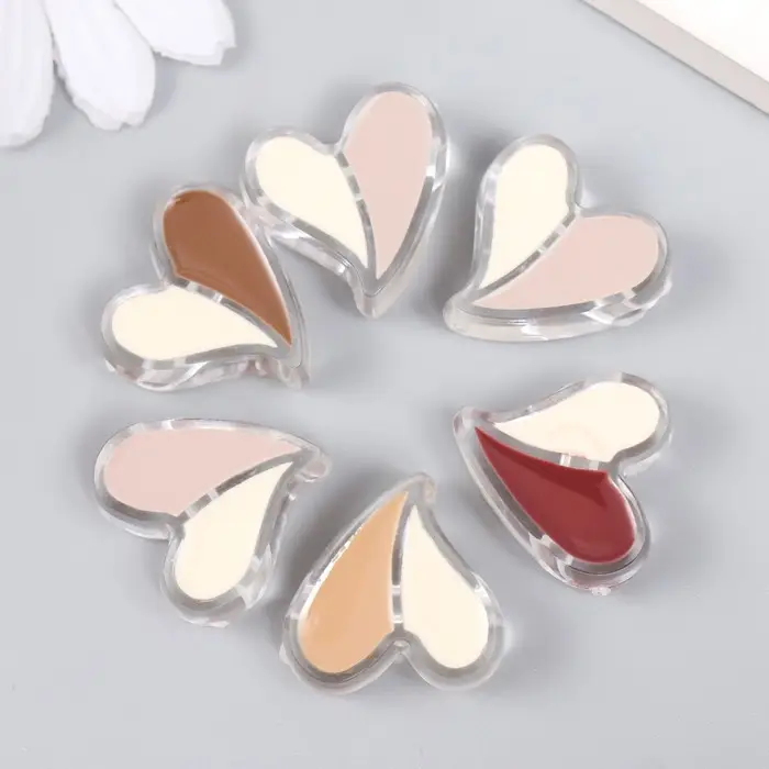 Бусина для рукоделия и плетения &laquo;Арт Узор. Кофейный аромат. Сердечко. Половинки&raquo;, пластик, глянец, 2.3&times;2.4&times;0.9 см, МИКС