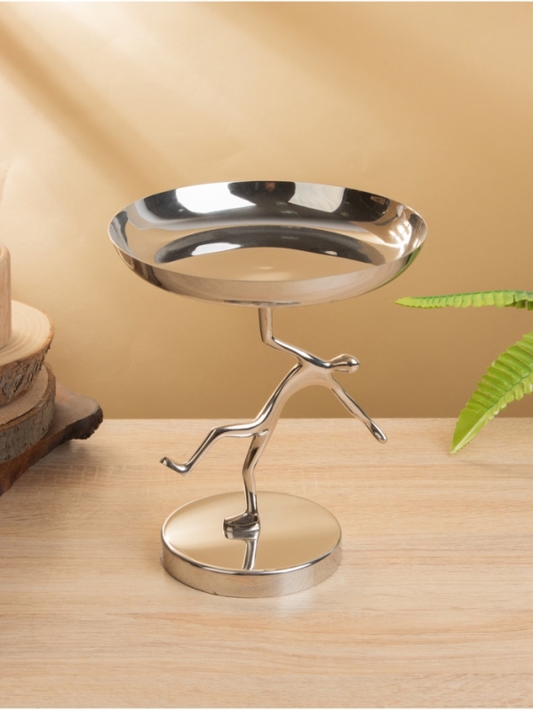 Чаша "Человек" 17х17х20 см, нержавеющая сталь, латунь, цв. золото