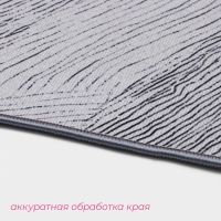 Коврики для ванной и туалета Доляна &laquo;Тига&raquo;, 2 шт: 50&times;80 см, 50&times;40 см, форма МИКС