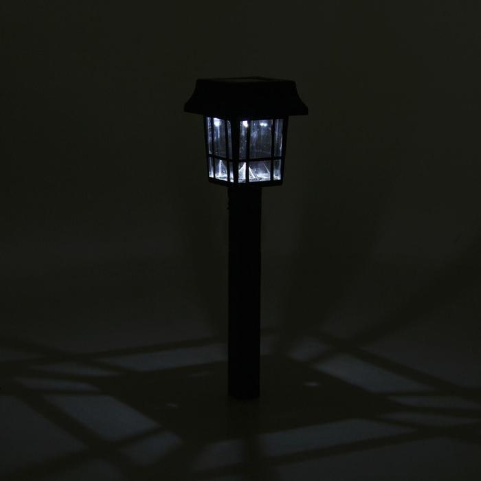Садовый светильник на солнечной батарее &laquo;Фонарик&raquo;, 7 &times; 32 &times;7 см, 1 LED, свечение белое
