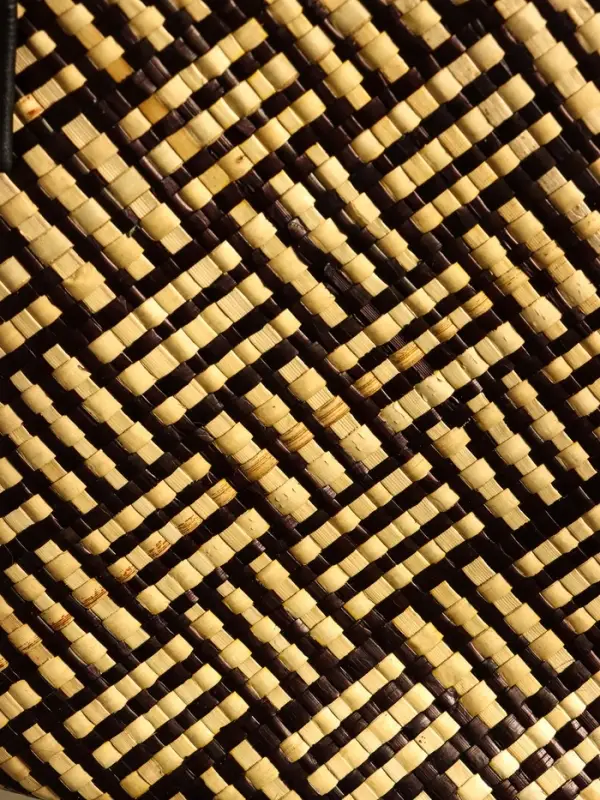 Сумка плетёная из пандана 27х19х42 см, цв. бежево-коричневый