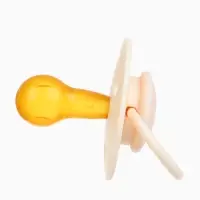 Соска - пустышка классическая, латекс, цв.айвори, в контейнере, от 6 мес., M&B