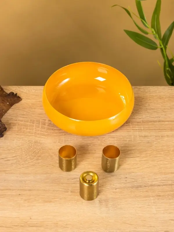 Подсвечник на 3 свечи на магнитах &laquo;Песок&raquo;, 13&times;13&times;4 см