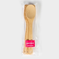 Набор кухонных принадлежностей Доляна &laquo;Бамбуковый лес&raquo;, 3 предмета