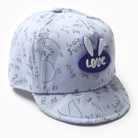 Кепка детская MINAKU "Love" голубой, р-р 48 Кепка детская MINAKU "Love" голубой, р-р 48