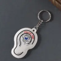Брелок для ключей на кольце &laquo;Очарую уши, соблазню глаза&raquo;, мягкий ПВХ, 4.1&times;6.5 см